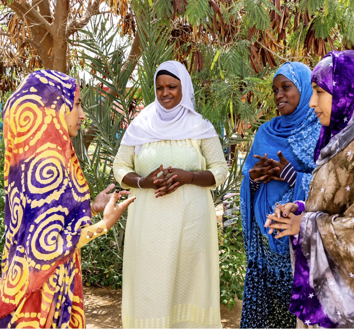 Filles de Mauritanie en discussion